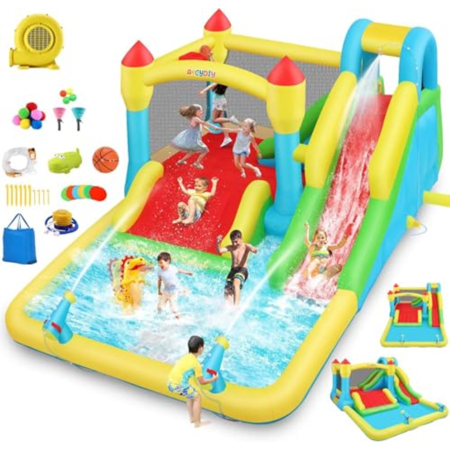 Outdoor/Indoor inflatable wate - Kids Outdoor House With Slide 评论和价格