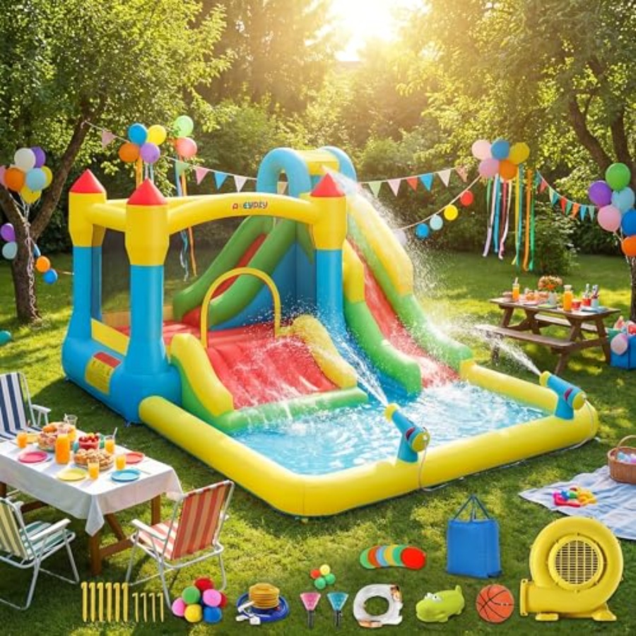 Outdoor/Indoor inflatable wate - Kids Outdoor House With Slide 评论和价格