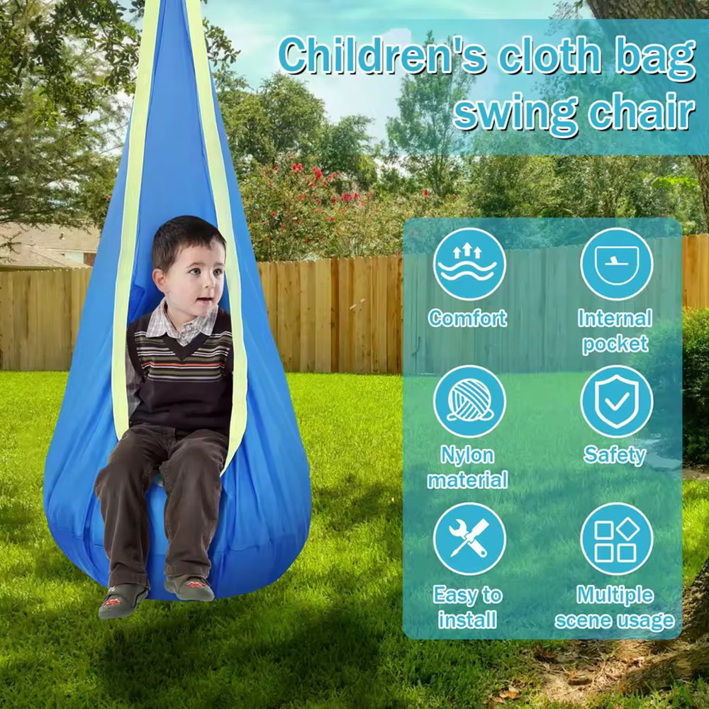 Kids Pod Swing Seat Nylon Hang - Kids Outdoor Hanging Chair 评论和价格