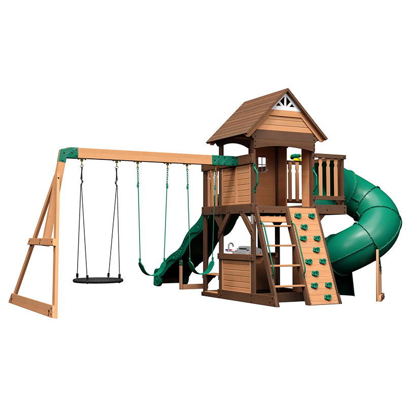 ia-Wooden Outdoor Playground S - Kids Outdoor Monkey Bars 评论和价格