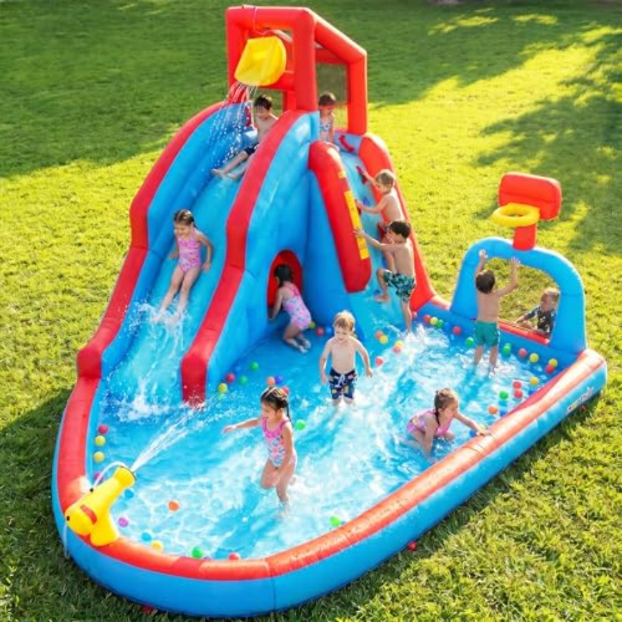 Backyard outdoor water slide i - Kids Outdoor House With Slide 评论和价格