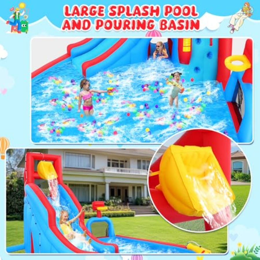 Backyard outdoor water slide i - Kids Outdoor House With Slide 评论和价格