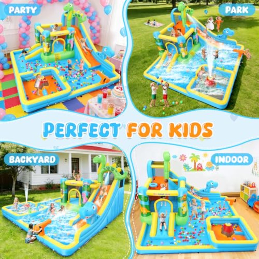 Outdoor backyard inflatable wa - Kids Outdoor House With Slide 评论和价格