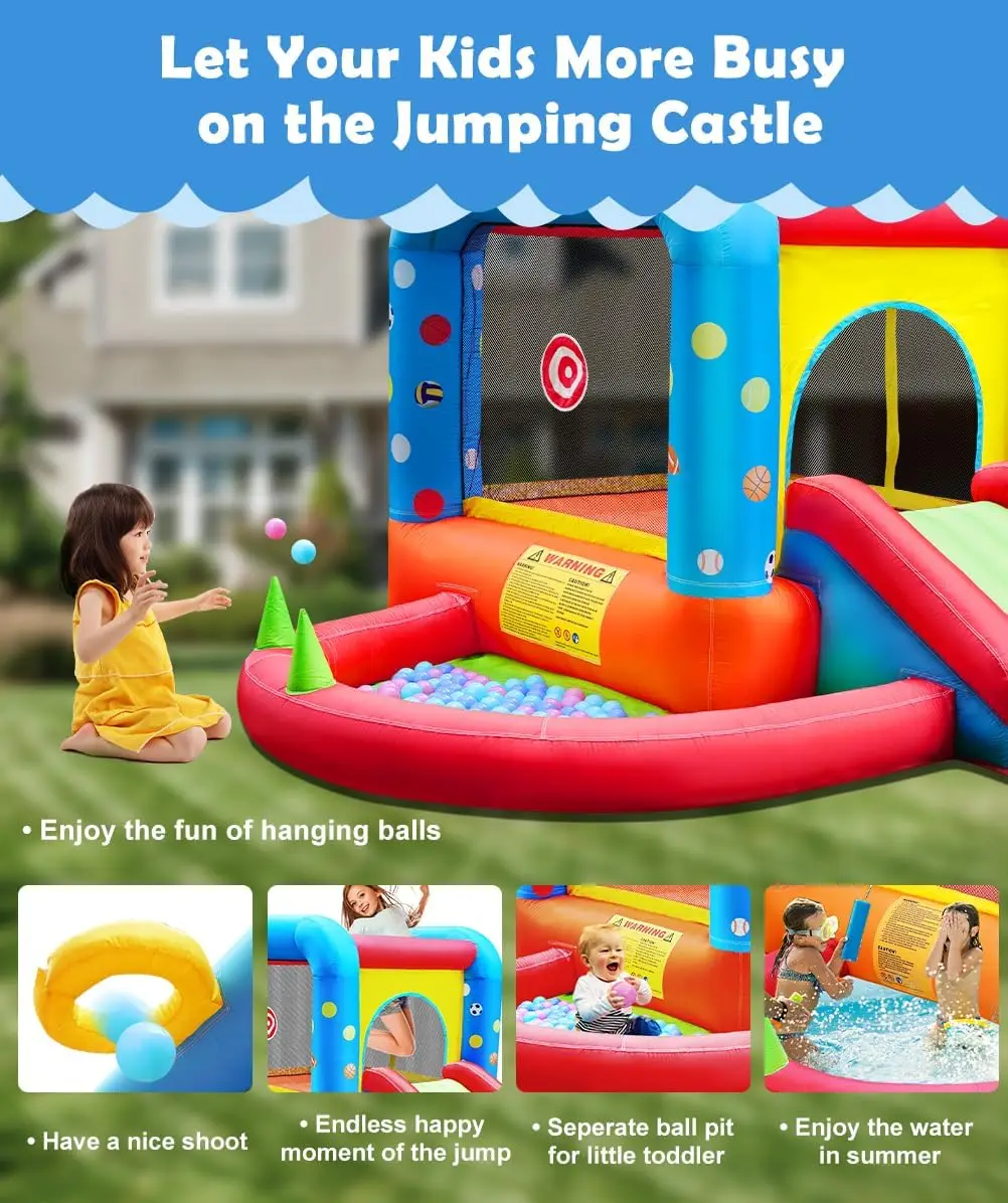 Step4Fun Inflatable Bounce Hou - Kids Outdoor Jumping Castle 评论和价格