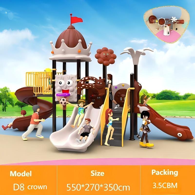 1-3 Years Steel & Plastic Swin - Kids Outdoor House With Slide 评论和价格