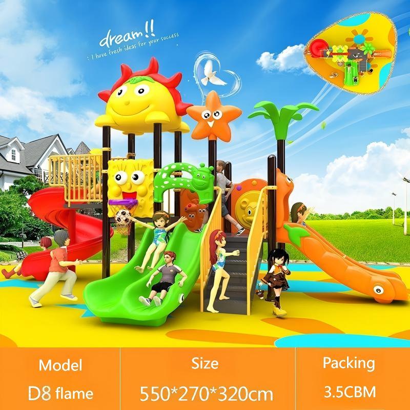 1-3 Years Steel & Plastic Swin - Kids Outdoor House With Slide 评论和价格