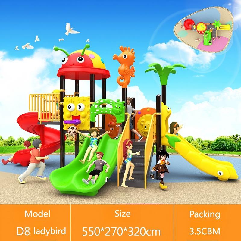 1-3 Years Steel & Plastic Swin - Kids Outdoor House With Slide 评论和价格