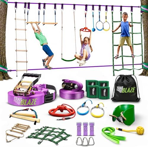 Obstacle Course for Kids - Out - Kids Outdoor Monkey Bars 评论和价格
