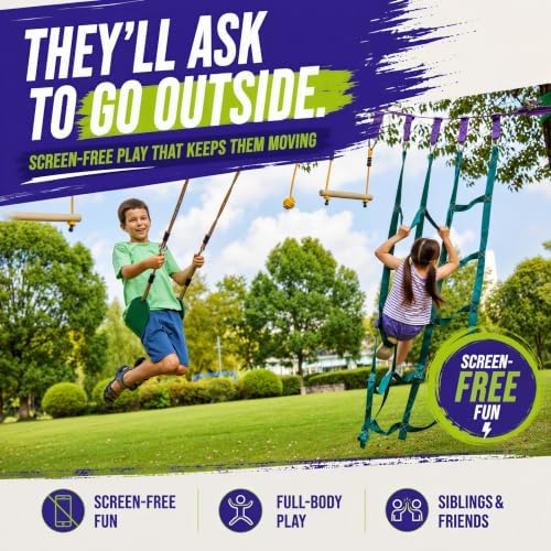 Obstacle Course for Kids - Out - Kids Outdoor Monkey Bars 评论和价格