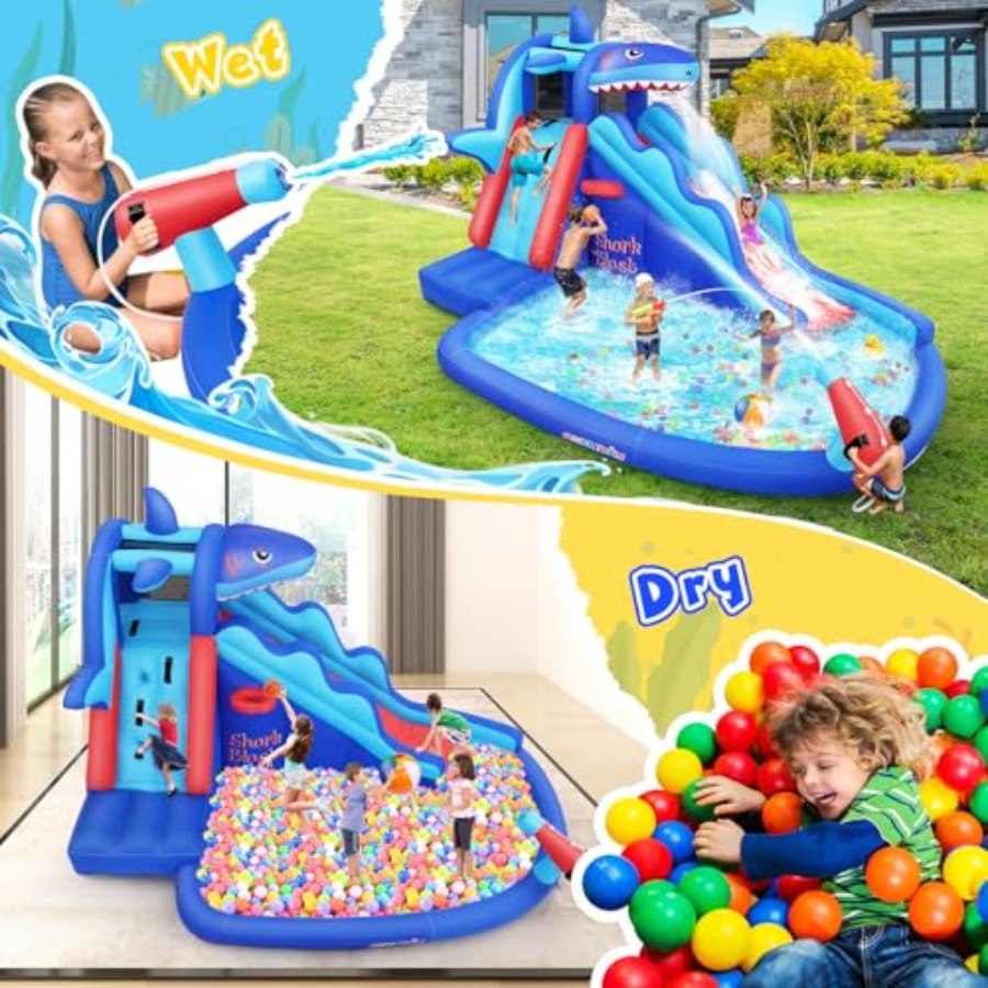 Outdoor/Indoor inflatable wate - Kids Outdoor House With Slide 评论和价格