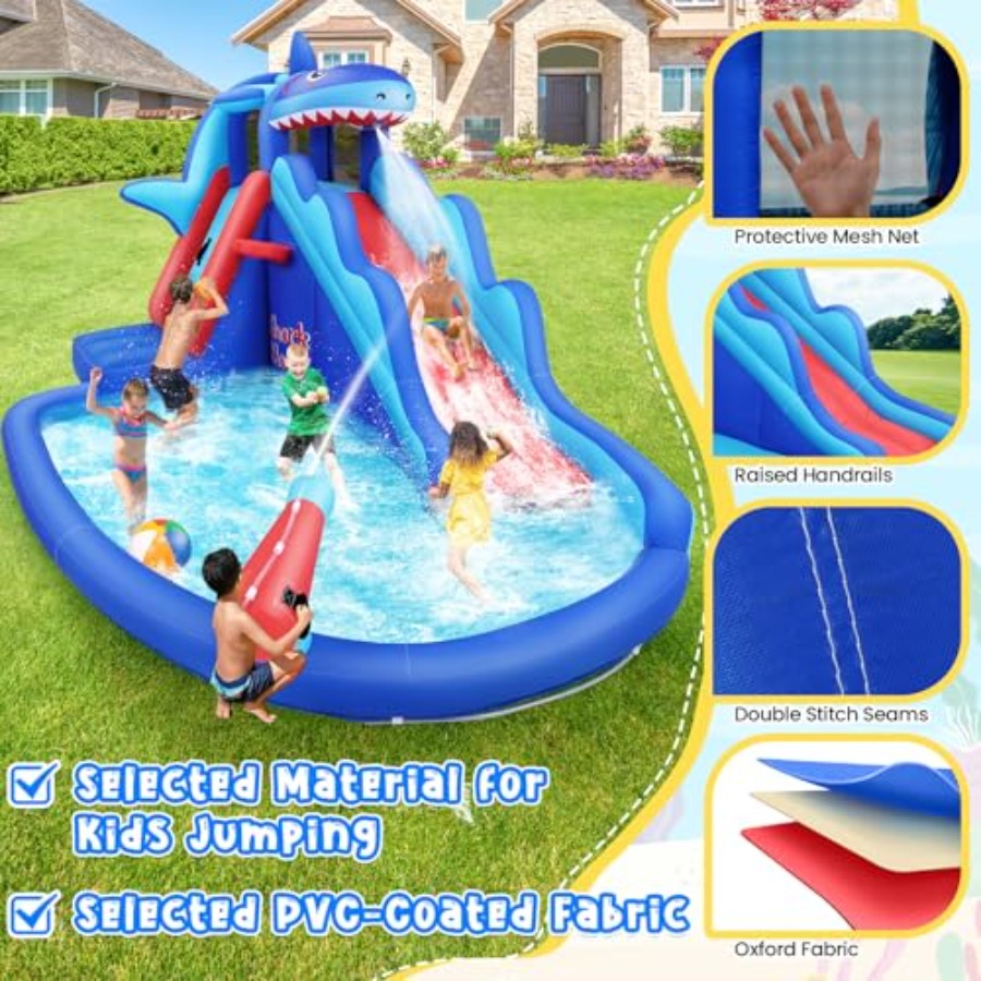 Outdoor/Indoor inflatable wate - Kids Outdoor House With Slide 评论和价格