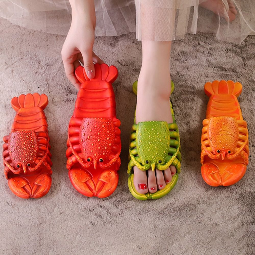 Unique Cartoon Lobster Slipper - Kids Outdoor Shoes 评论和价格