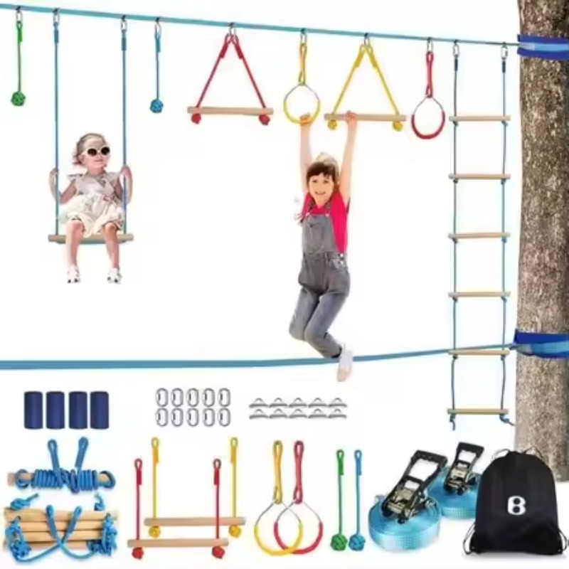 Warrior Obstacle Course Kit fo - Kids Outdoor Monkey Bars 评论和价格