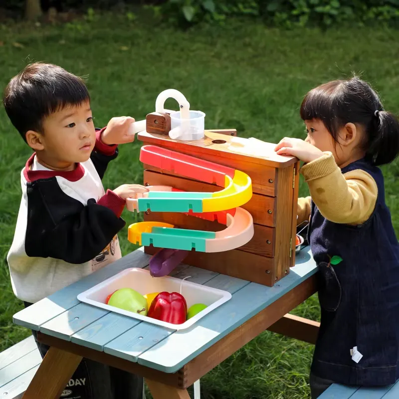 Wooden Picnic Table Set for Ki - Kids Outdoor Mud Table 评论和价格