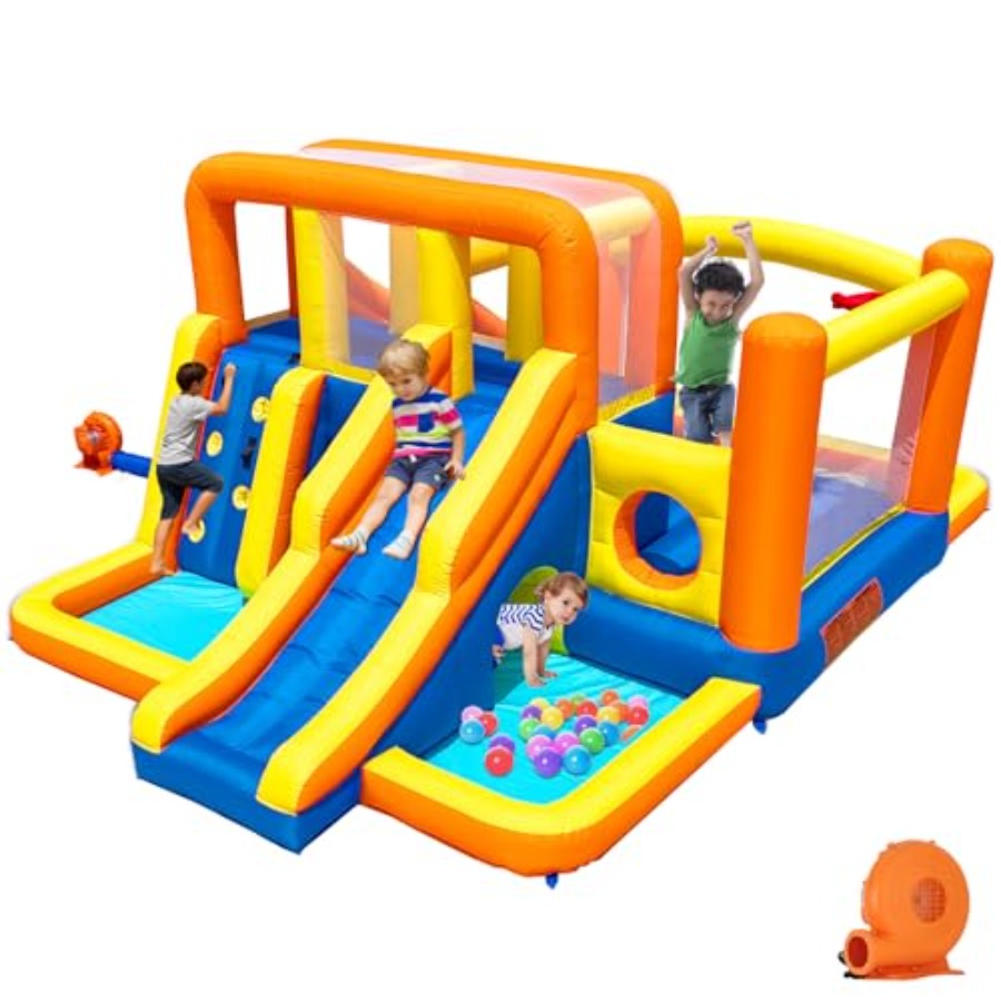 Outdoor bounce house water sli - Kids Outdoor Zone 评论和价格