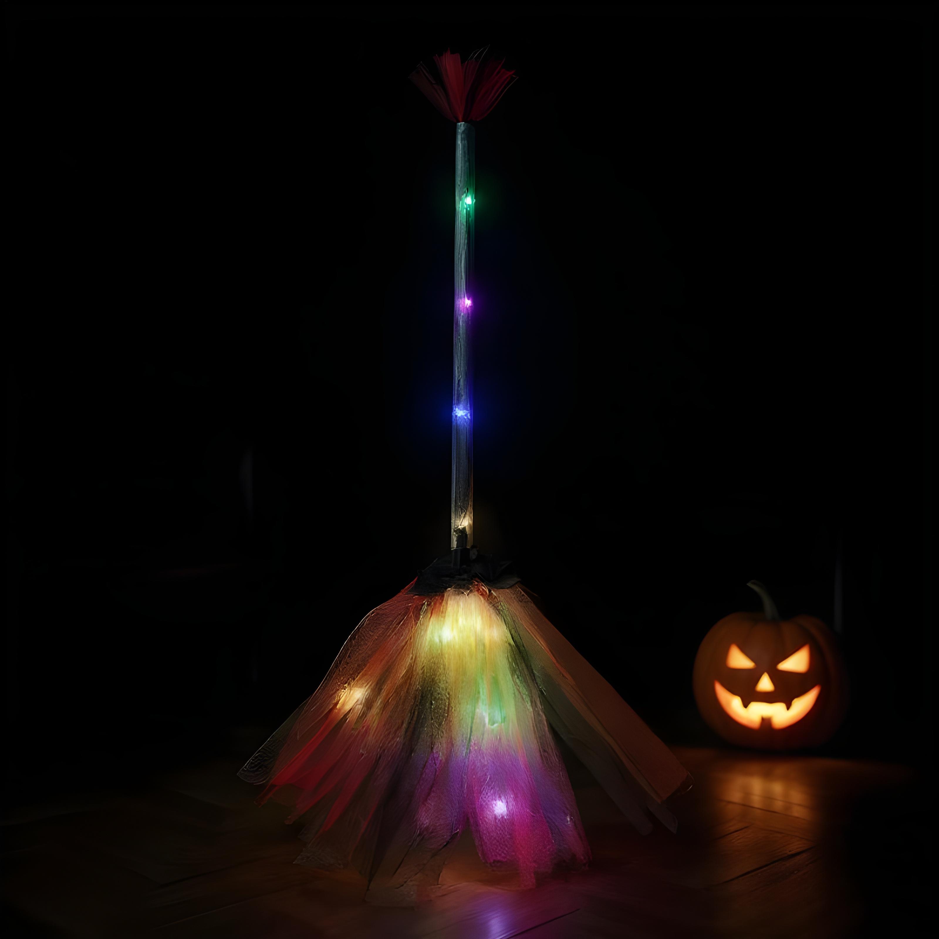 Witches Broom Mesh Battery Pow - Kids Outdoor Broom 评论和价格