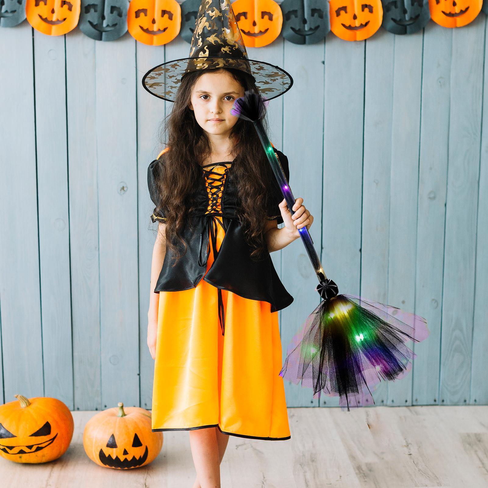 Witches Broom Mesh Battery Pow - Kids Outdoor Broom 评论和价格