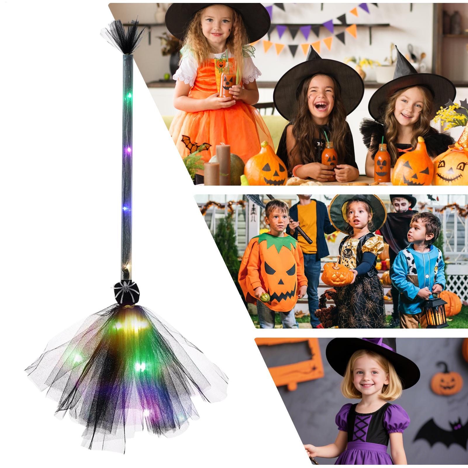 Witches Broom Mesh Battery Pow - Kids Outdoor Broom 评论和价格