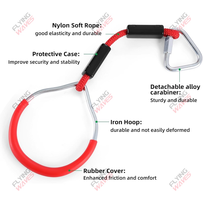 Kids Hanging GYM Ring Swing Cl - Kids Outdoor Monkey Bars 评论和价格
