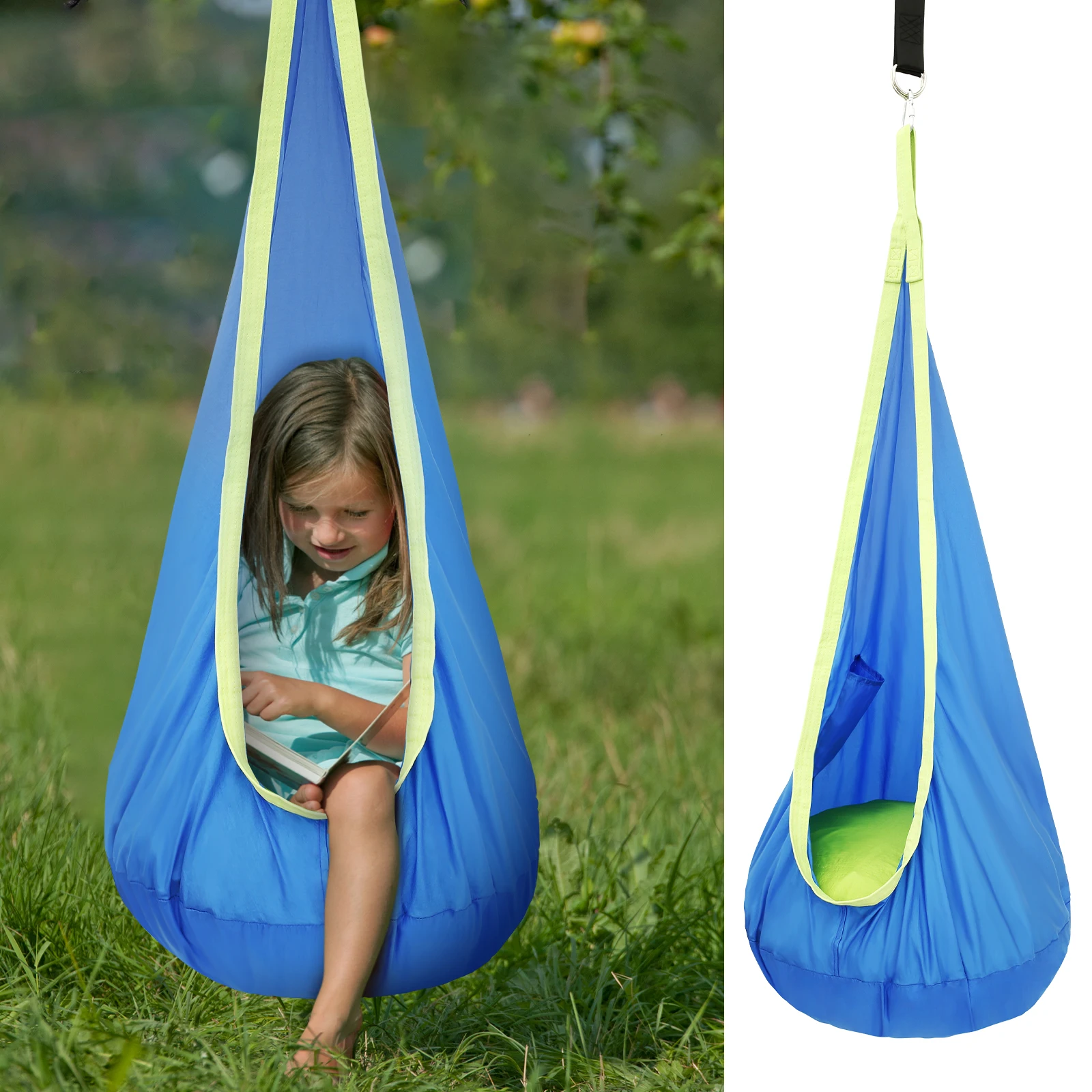 Chair Sensory Swing Chair Kids - Kids Outdoor Hanging Chair 评论和价格