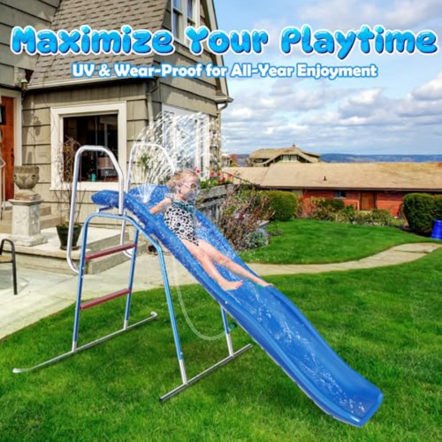 Backyard water slide for kids, - Kids Outdoor Zone 评论和价格