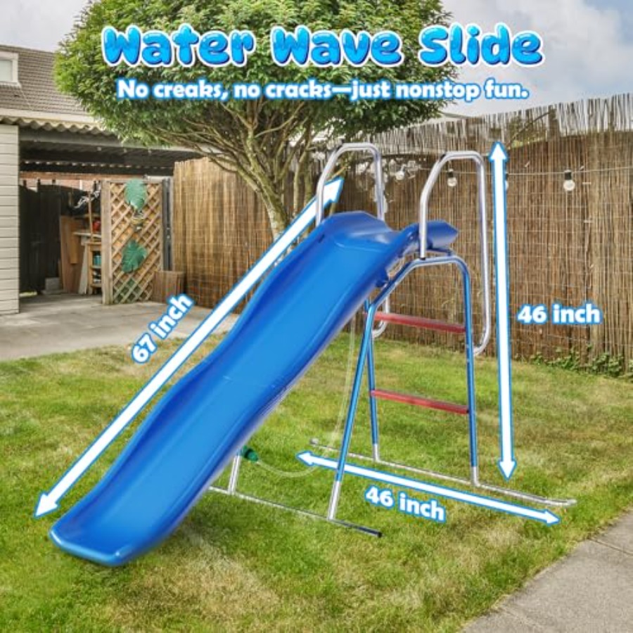 Backyard water slide for kids, - Kids Outdoor Zone 评论和价格