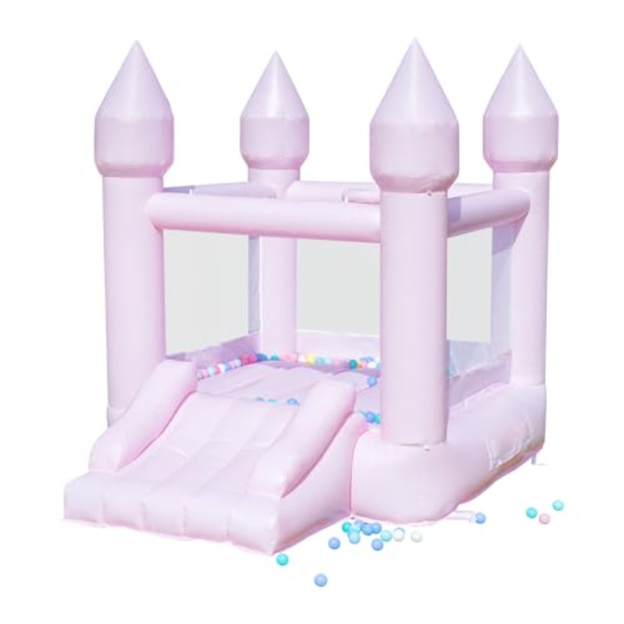 PVC bounce house for kids 3-6  - Kids Outdoor House With Slide 评论和价格